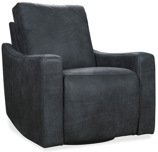 RC - Lewis Power Swivel Recliner - Black