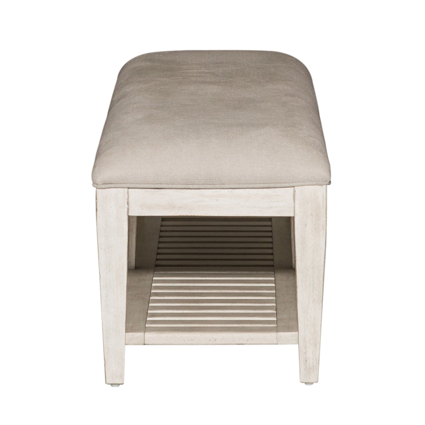 Heartland - Bed Bench - Antique White / Tobacco Tops