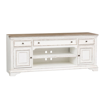 Magnolia Manor - Entertainment TV Stand - Antique White