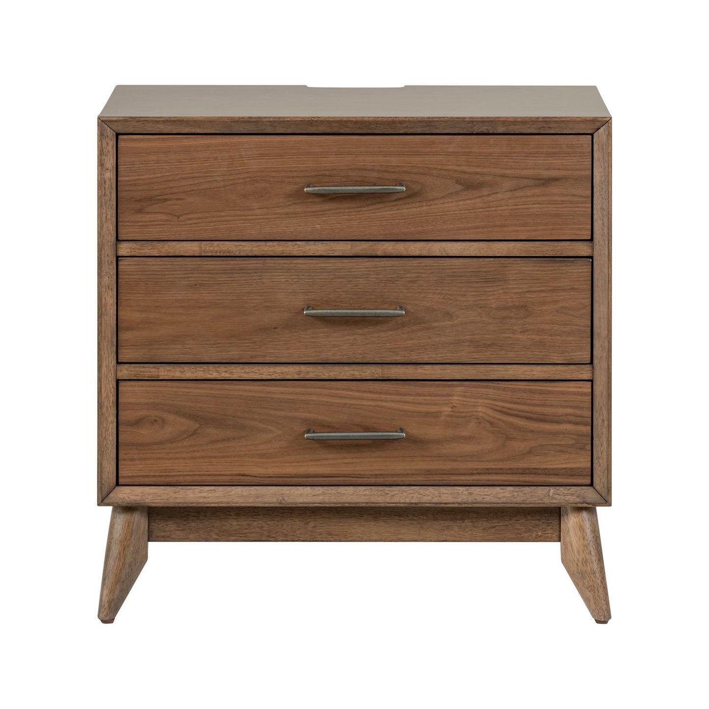 Century Modern - Nightstand With Charging Station - Walnut