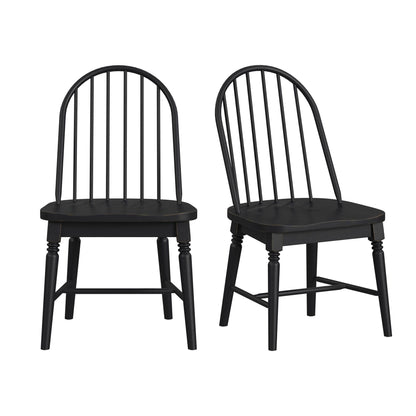 Heritage & Home - Windsor Side Chair (Set of 2) - Black
