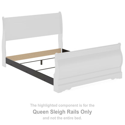 Huey Vineyard - Queen Sleigh Rails - Black