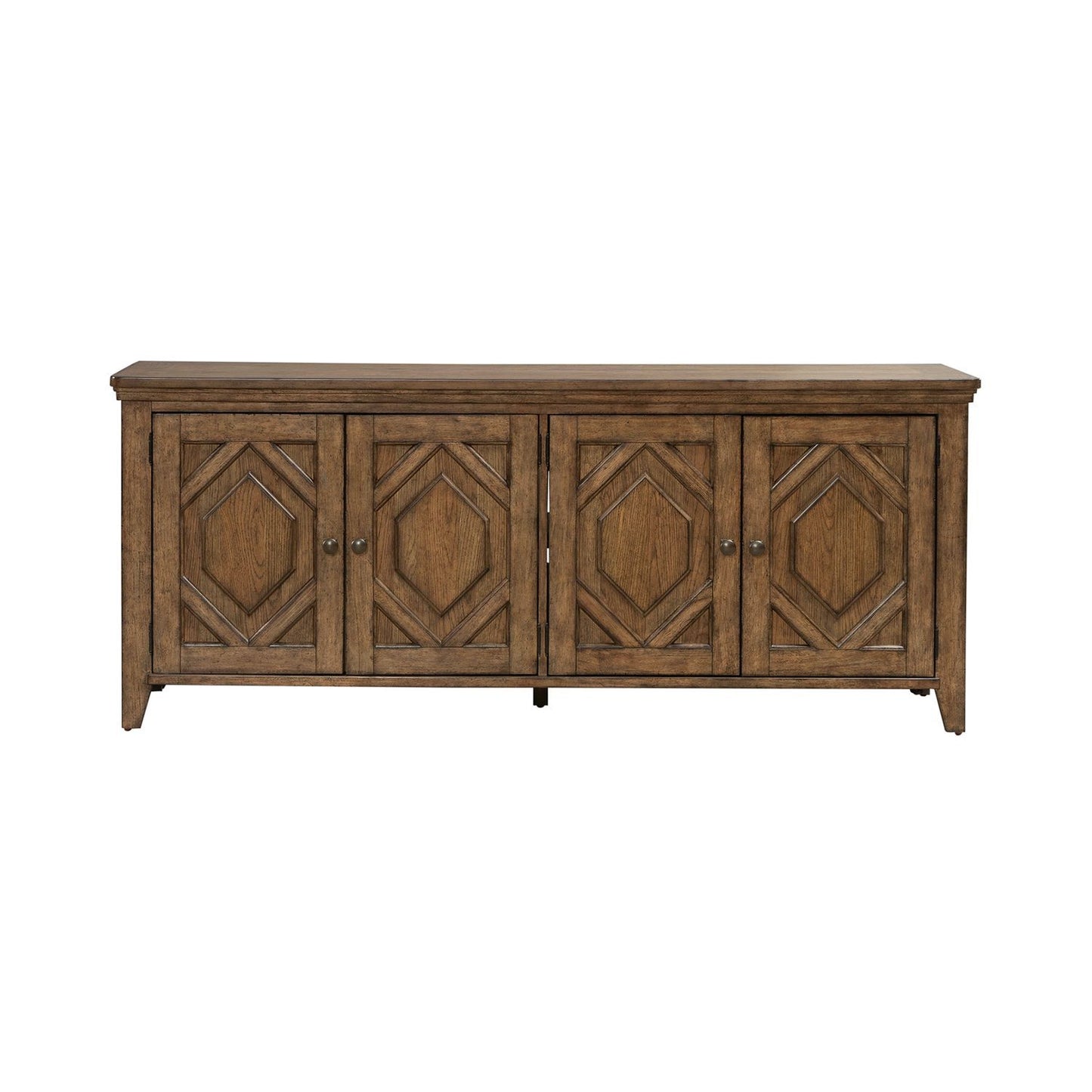 Carolina Park - 78" TV Console - Amber Brown