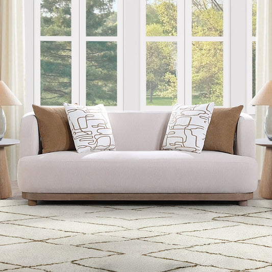 Duncan - Sofa With 4 Pillows - Beige
