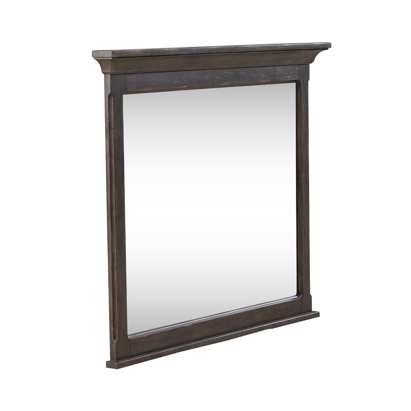 Paradise Valley - Landscape Mirror - Saddle Brown