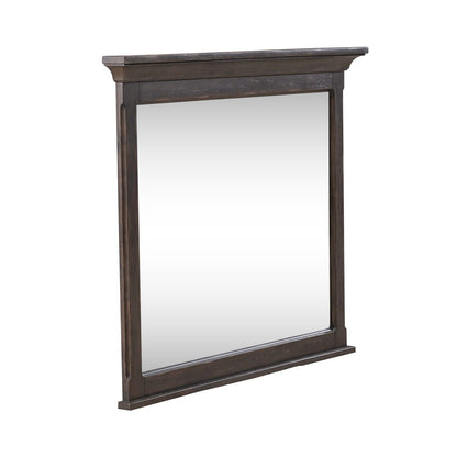 Paradise Valley - Landscape Mirror - Saddle Brown
