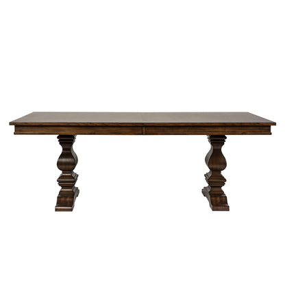 Armand - Trestle Table - Antique Brownstone
