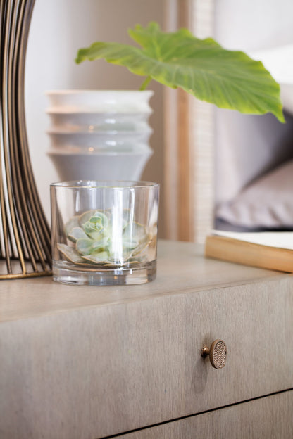 Elixir - 2-Drawer Nightstand - Pearl Silver