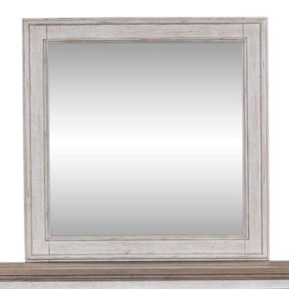 Heartland - Landscape Mirror - Antique White / Tobacco Tops