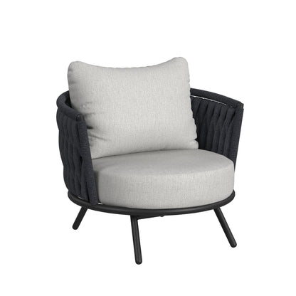 Bali - Chairs With Olefin (Set of 2) - Dark Gray