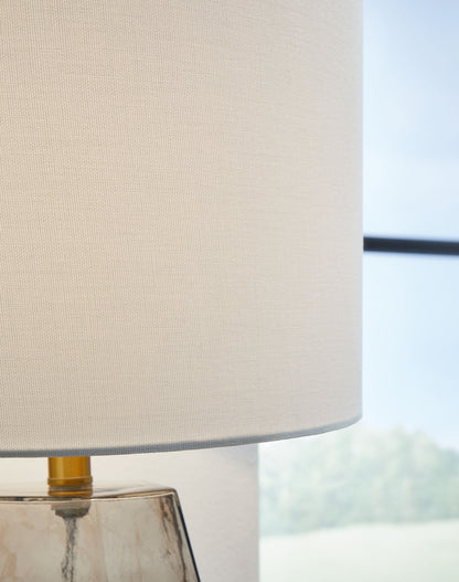 Taylow - Glass Table Lamp  - Gray