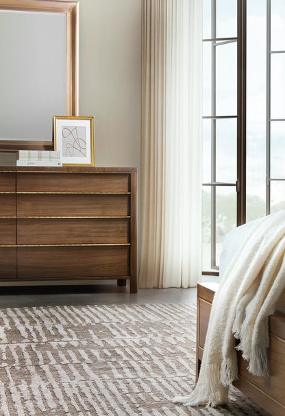 Eleana - Eight Drawer Dresser - Medium Wood