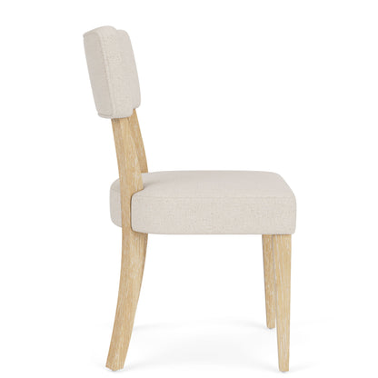 Glenndale - Curve Back Upholstered Side Chair (Set of 2) - Wheat