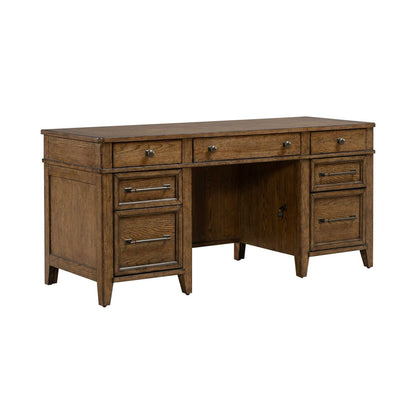 Carolina Park - Jr Executive Credenza - Amber Brown