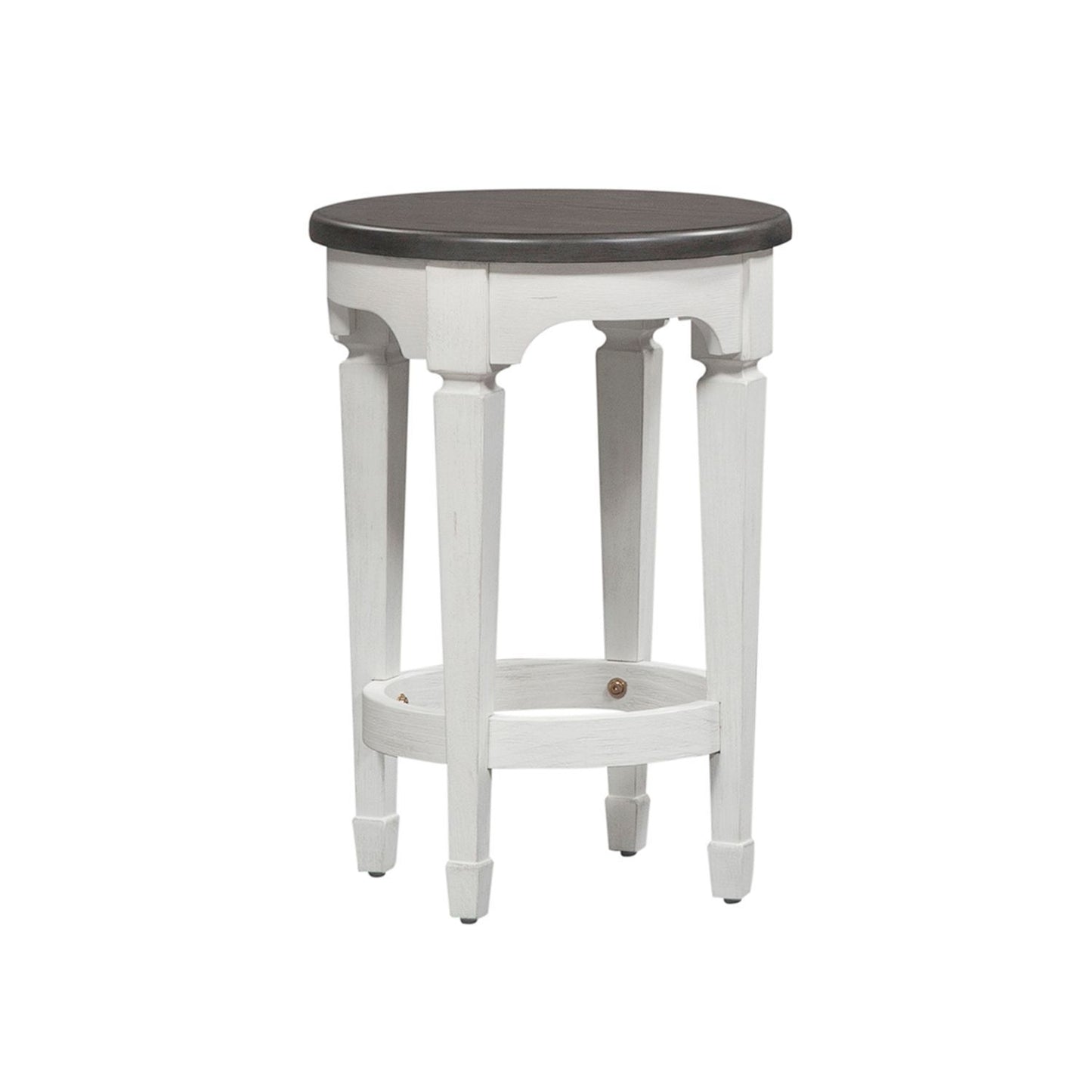Allyson Park - 4 Piece Dining Room Set - Wirebrushed White / Charcoal
