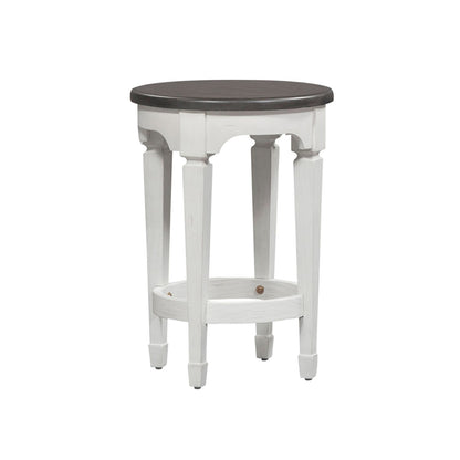 Allyson Park - 4 Piece Dining Room Set - Wirebrushed White / Charcoal