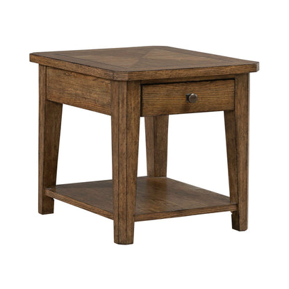 Carolina Park - End Table - Amber Brown