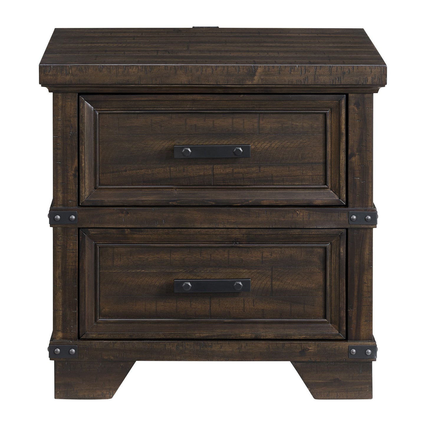 Colorado City - 2-Drawer Nightstand With USB - Charcoal