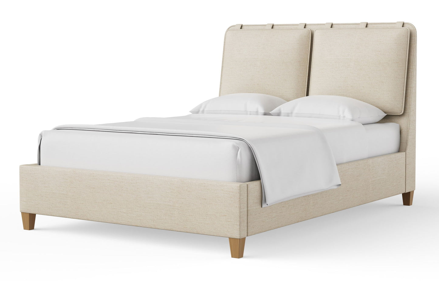 Pure Maple - Upholstered Bed - Natural Maple Legs