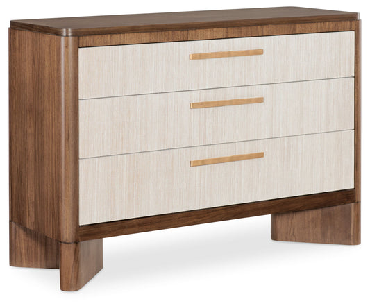 Eleana - Three Drawer Chest - Medium Wood / Beige