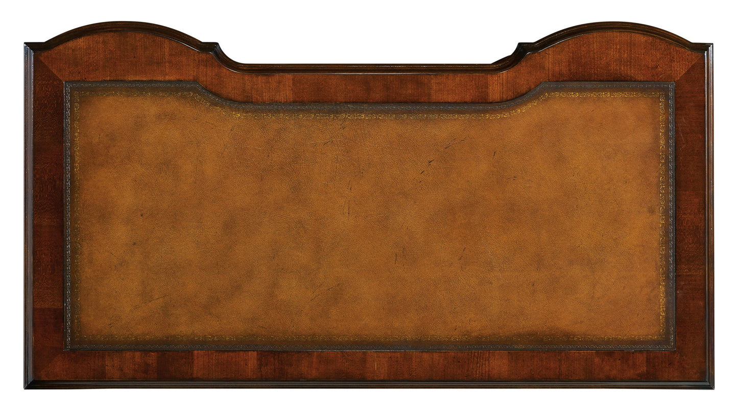 Home Office - Hole Desk Bow Front - Dark Brown