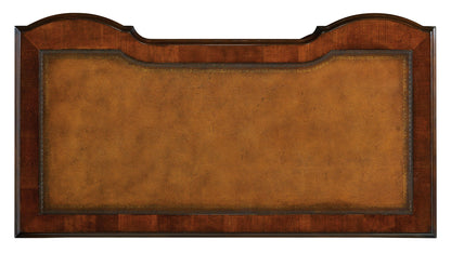 Home Office - Hole Desk Bow Front - Dark Brown