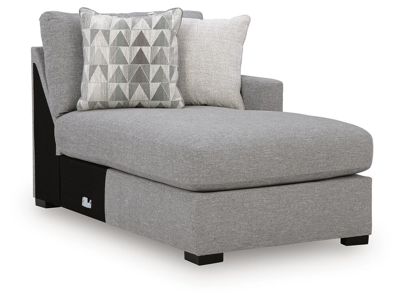 UrbanCrest - RAF Corner Chaise - Pewter