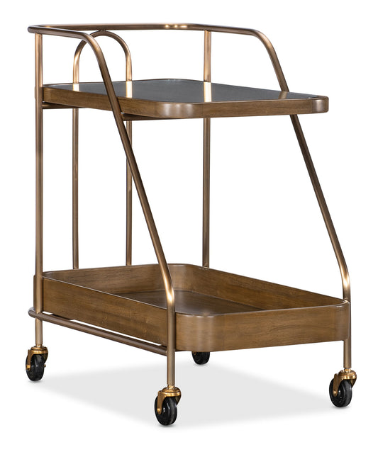 Commerce And Market - Walnut Wine And Bar Cart - Light Caramel