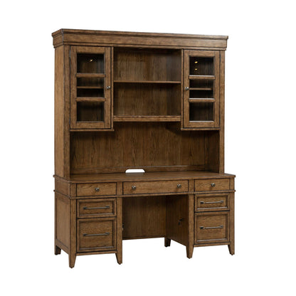 Carolina Park - Credenza & Hutch - Amber Brown