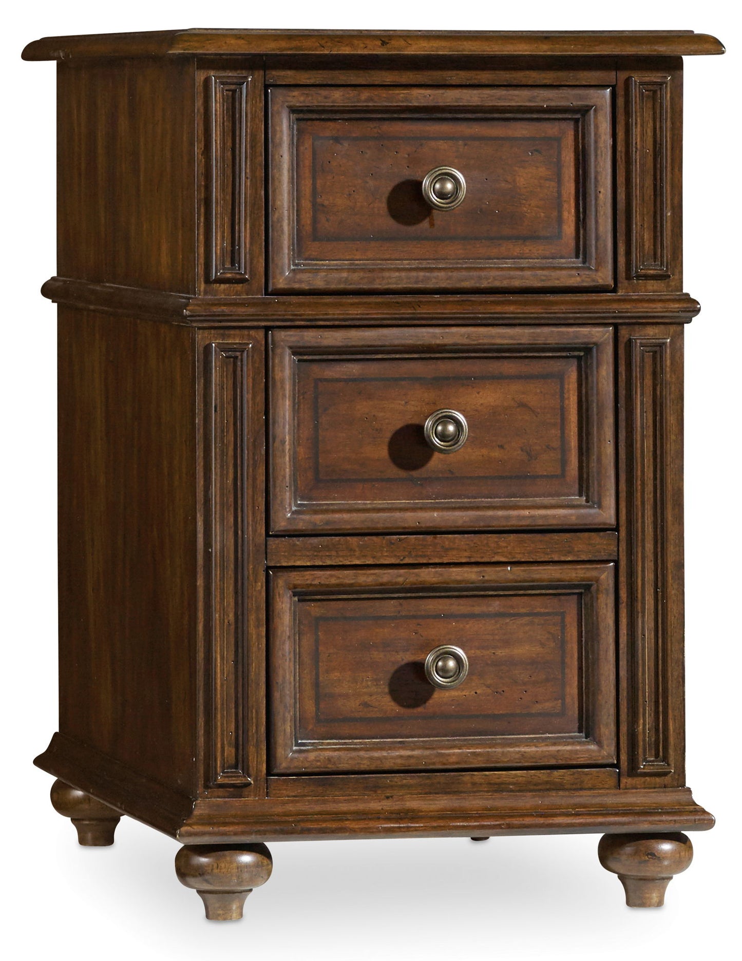 Leesburg - Chairside Chest - Dark Brown