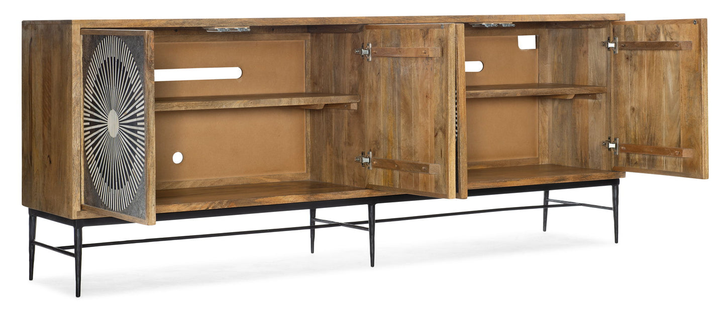 Commerce And Market - Giovanni Entertainment Console - Light Brown / Dark Gray