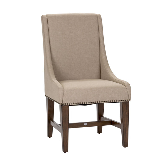 Armand - Upholstered Side Chair - Antique Brownstone