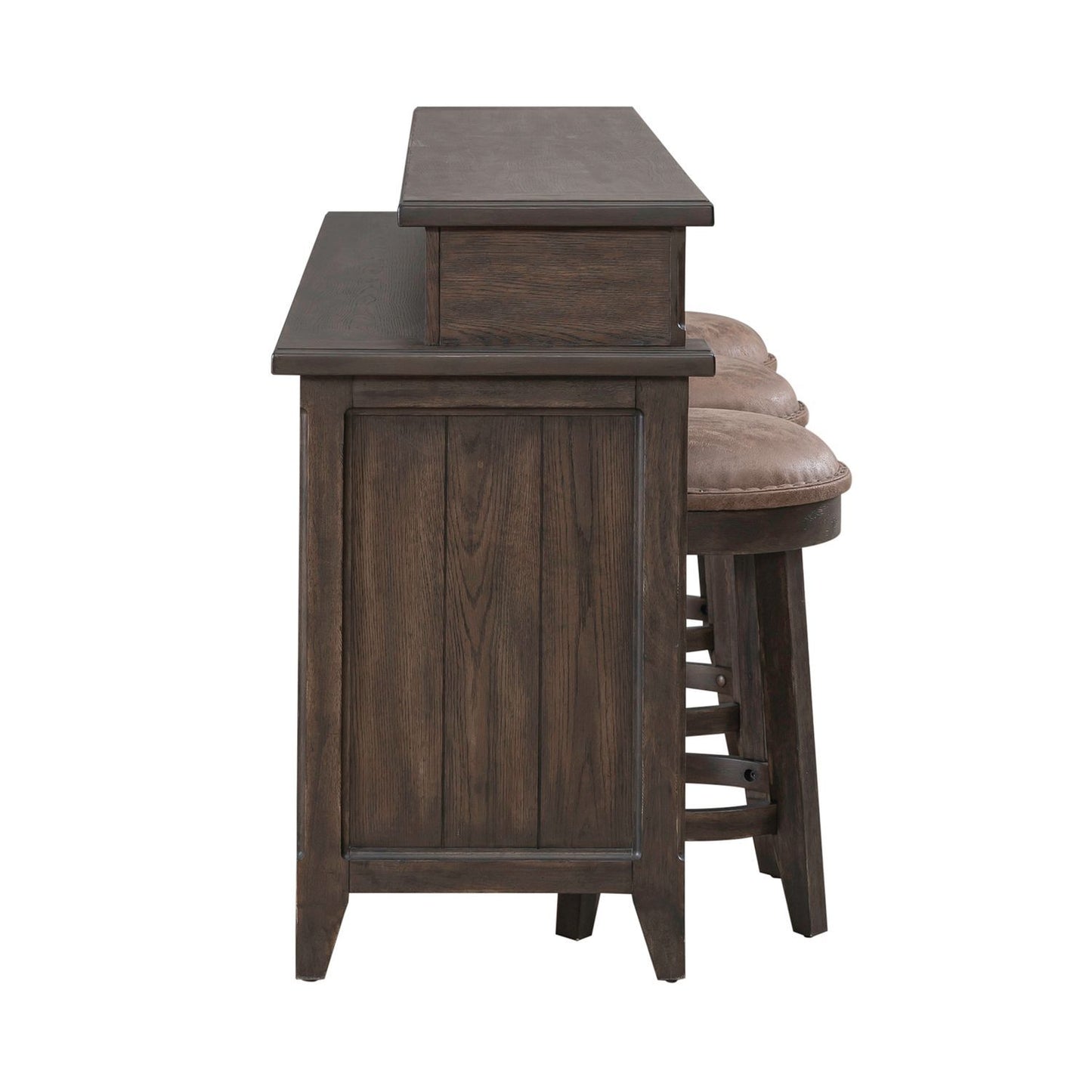 Paradise Valley - 4 Piece Living Room Set - Saddle Brown