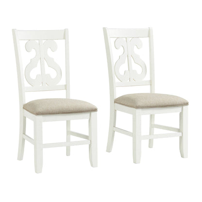 Stone - Wooden Swirl Back Side Chair (Set of 2)
