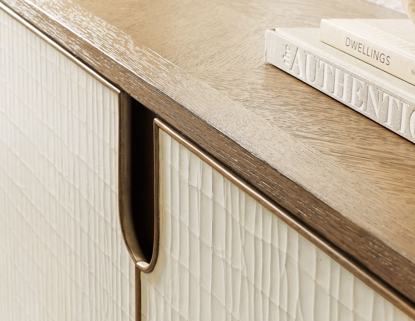 Melange - Arbor Credenza - Beige / Light Brown