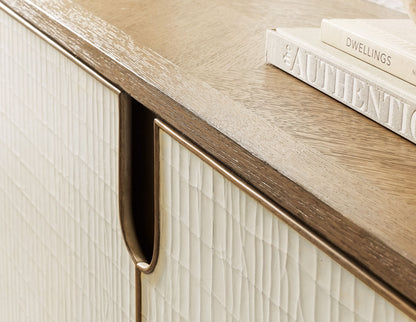 Melange - Arbor Credenza - Beige / Light Brown