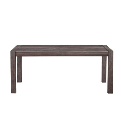 Modern Edge - Rectangular Leg Table - Caffe