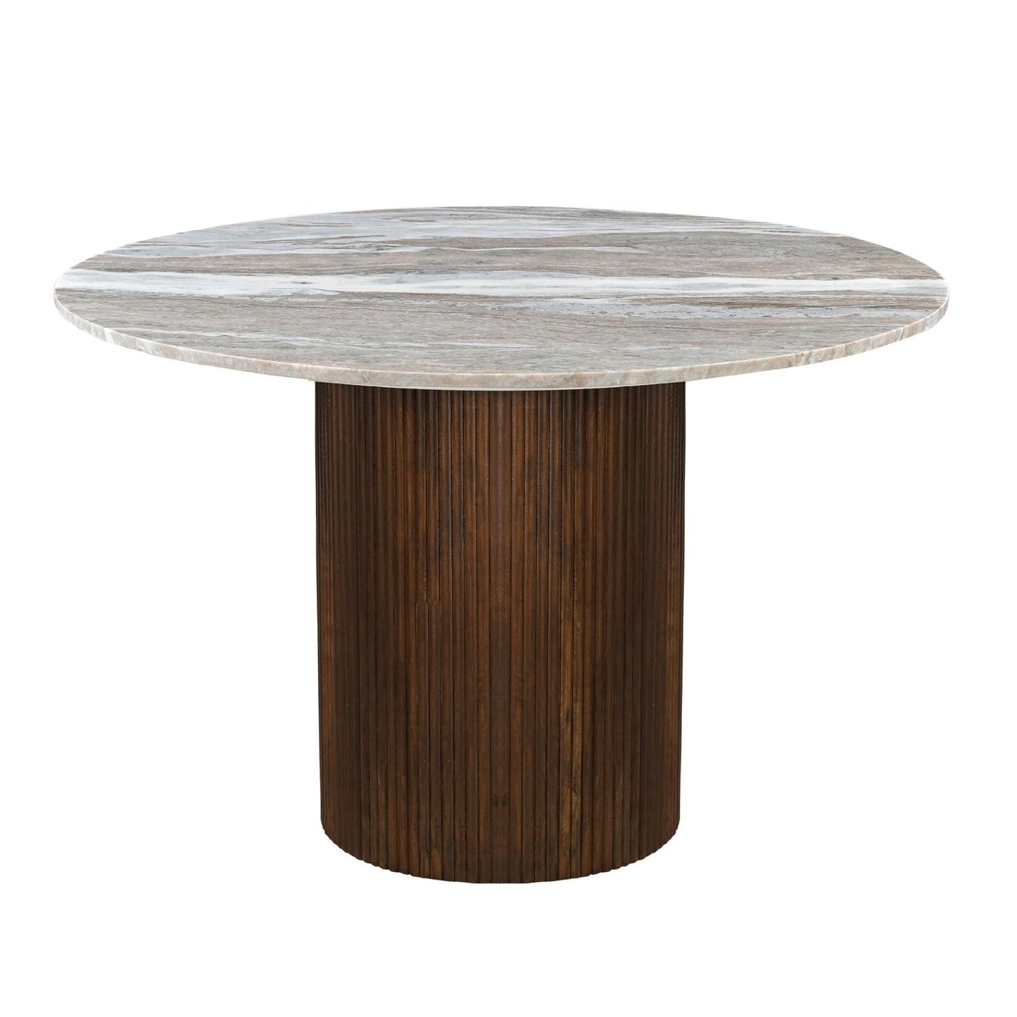 Kaleidoscope - Pedestal Table - Aged Whiskey