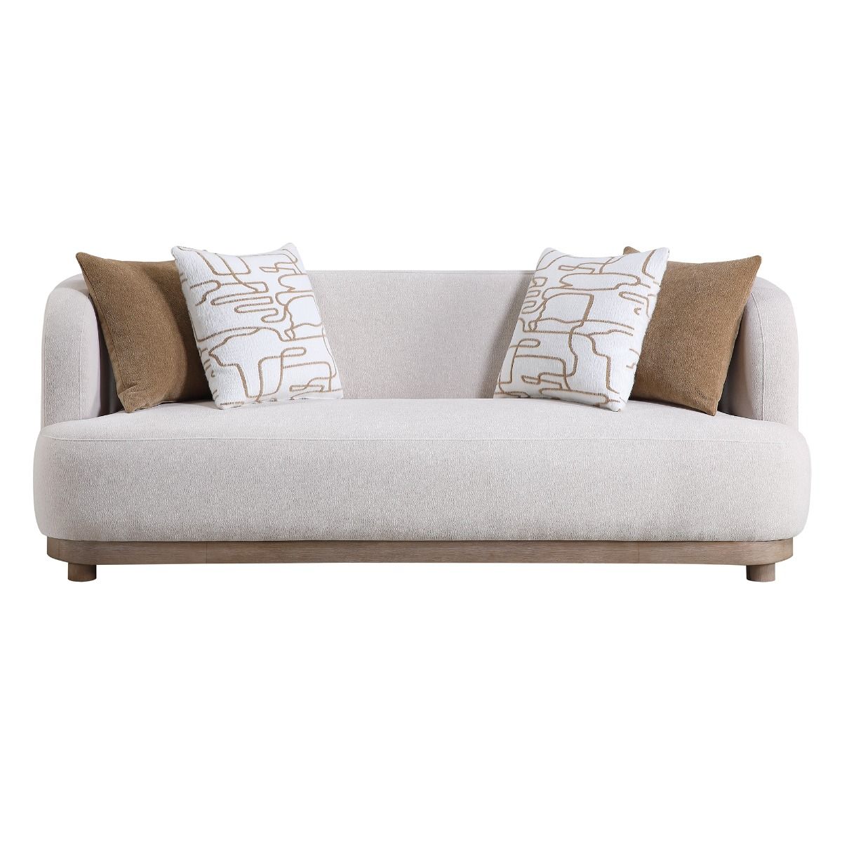 Duncan - Sofa With 4 Pillows - Beige