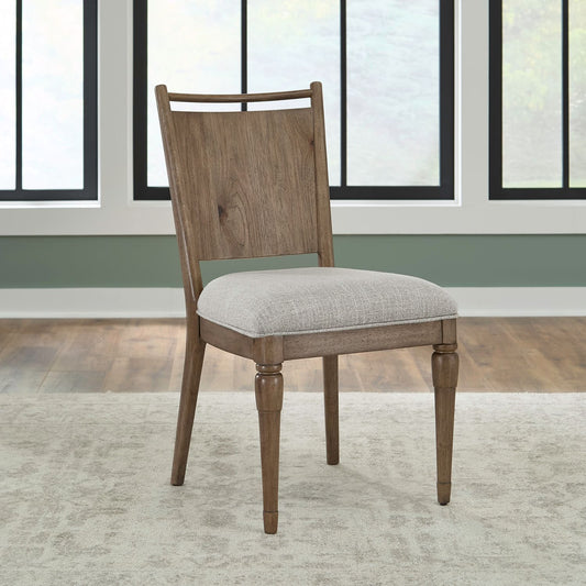 Hickory Grove - Panel Back Side Chair - Heirloom Brown
