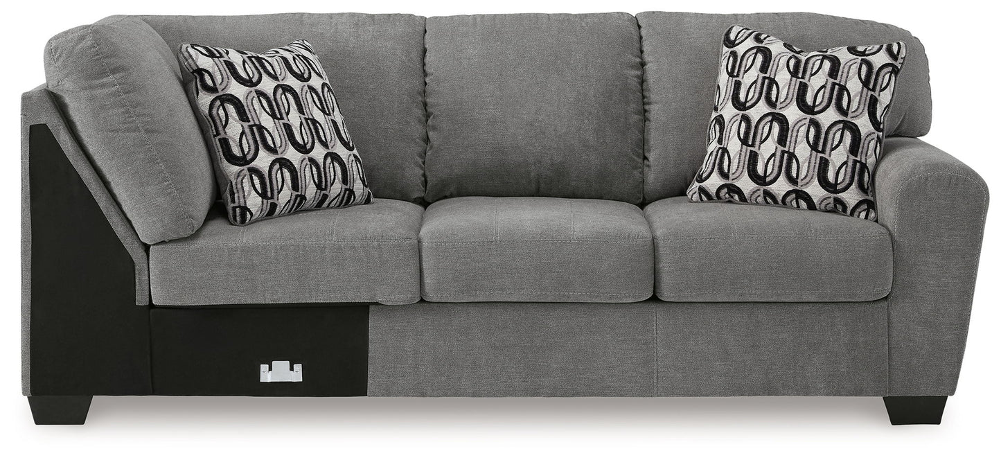Birkdale Court - Raf Sofa With Corner Wedge - Gray
