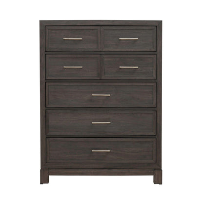 Modern Edge - 5 Drawer Chest - Caffe