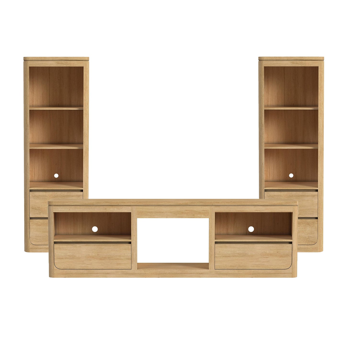 Rosalie - 3 Piece Entertainment Unit With 82" TV Console
