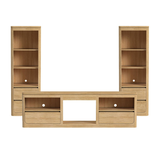 Rosalie - 3 Piece Entertainment Unit With 82" TV Console