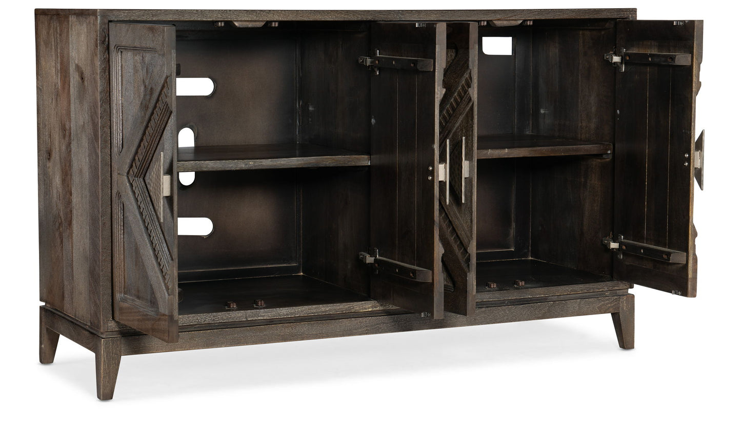 Commerce And Market - Carved Accent Chest - Dark Brown