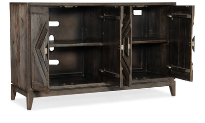 Commerce And Market - Carved Accent Chest - Dark Brown
