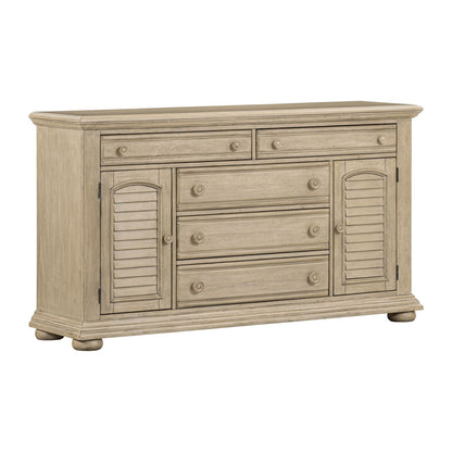 Summer House - 2 Door 5 Drawer Dresser - Sand Dune