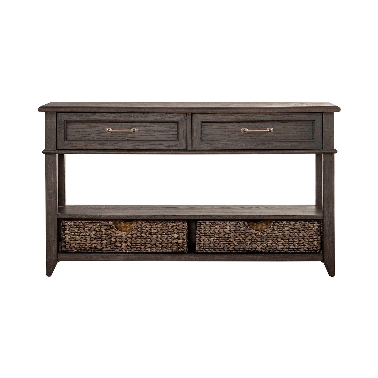 Mill Creek - 2 Drawer Sofa Table - Peppercorn