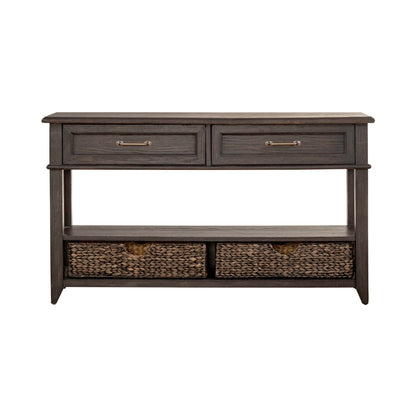 Mill Creek - 2 Drawer Sofa Table - Peppercorn