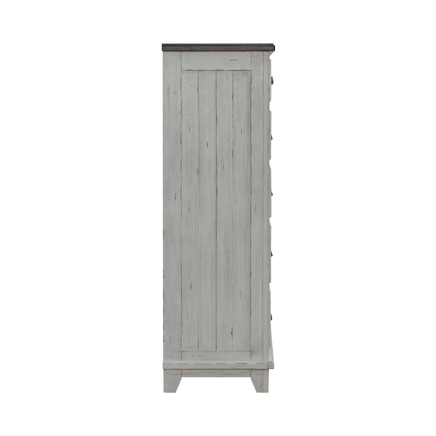 River Place - 6 Drawer Chest - Riverstone White & Tobacco